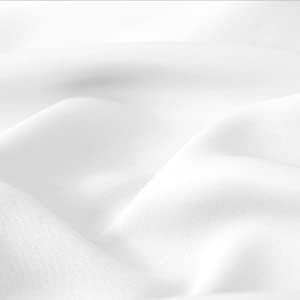 BGment Rod Pocket and Back Tab 50% Blackout Curtains for Bedroom - Thermal Insulated Room Darkening Curtains for Living Room, 2 Window Curtain Panels (38 x 54 Inch, Pure White)