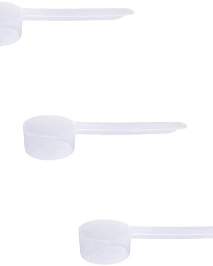 Plastic Measuring Scoop, (14.8 cc | 1 Tablespoon | 1/2 oz. | 14.8 mL) Long Handle Spoons for Powders, Granules, Coffee, Pet Food, Baking Supplies, Protein and Other Dry Goods, BPA Free (Set of 3)
