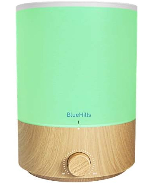 BlueHills Premium 5000 ML XL Cool and Warm Mist Ultrasonic Diffuser Humidifier Large Room Huge Coverage Area 5 Liter Big Capacity High Output 50 Hours Long Run Time Essential Oil Diffuser White W501