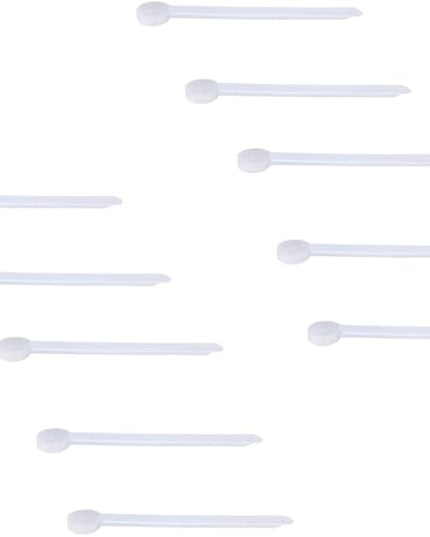 Plastic Measuring Scoop, 1/8 Teaspoon (.625 cc | A Pinch) Long Handle Spoons for Powders, Granules, Coffee, Pet Food, Baking Supplies, Protein and Other Dry Goods, BPA Free (Set of 10)