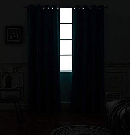 Yakamok Room Darkening Grommet Window Drapes Thermal Insulated Light Blocking Blackout Curtains for Bedroom(52Wx54L,Lilac,2 Panels)