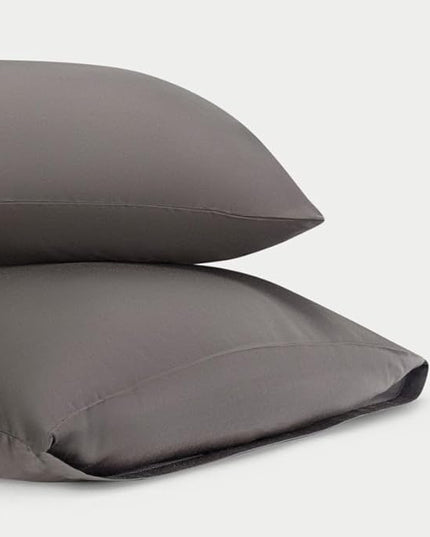 Cozy Earth King Pillowcases Set of 2 - Made of 100% Viscose from Bamboo, Ultra-Soft & Luxury, Woven from Naturally Breathable & Lightweight Fabric - Charcoal