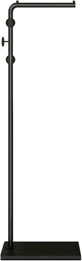 Metal Coat Rack Stand Black Coat Tree Free Standing with 3 Round Hooks Coat & Hat Hanger with Sturdy Slate Base for Entryway Hallway Porch