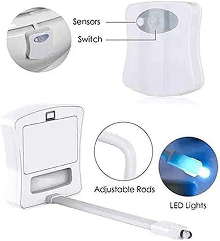 4 Pack Color Changing Toilet Night Light Motion Sensor Led Toilet Motion Activated Led Washroom Night Lamp(8 4)