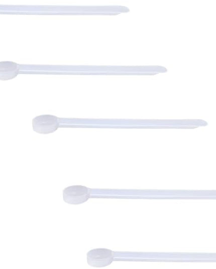 Plastic Measuring Scoop, 1/8 Teaspoon (.625 cc | A Pinch) Long Handle Spoons for Powders, Granules, Coffee, Pet Food, Baking Supplies, Protein and Other Dry Goods, BPA Free (Set of 5)