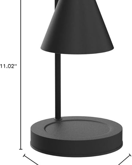 Candle Warmer Lamp, Electric Candle Lamp Warmer Gifts for Mom Women House Warming Gifts New Home Bedroom Decor Dimmable Wax Melt Warmer for Scented Wax with 2 Bulbs, Jar Candles (Black)