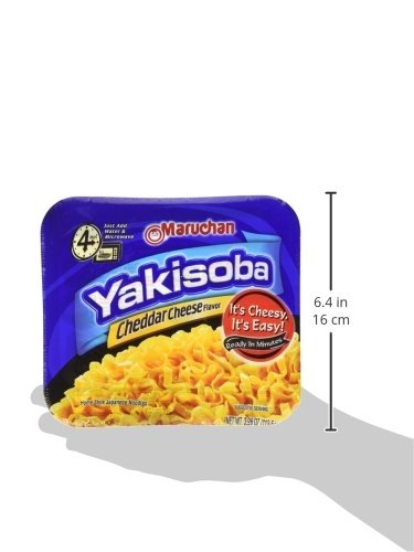 Maruchan Yakisoba Cheddar Cheese Flavor, 3.96 Oz, Pack of 8, (4178990766)