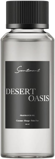 Scentiment Diffuser Oil - Desert Oasis | Aromatherapy Home Fragrance | Inspired by Mirage Hotel® Las Vegas | Luxurious Scent with Notes of Coconut, Mango, Palm Nut (120ml)
