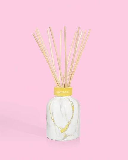 Capri Blue Modern Marble Reed Diffuser Set - Includes Reed Diffuser Sticks, Scented Oil & Glass Bottle - Luxury Scents for Bedroom Decor & Bathroom Air Freshener - Pineapple Flower (5.7 fl oz)