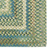 American Heritage Sage 8' 0" X 10' 0" Concentric Rectangle Braided Rug