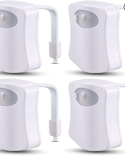 4 Pack Color Changing Toilet Night Light Motion Sensor Led Toilet Motion Activated Led Washroom Night Lamp(8 4)