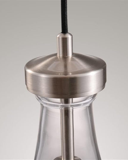 Modern Raindrop Pendant Lights, Kitchen Island Pendant Lights, Nickel Colored Brass Base Dining Room Light Fixture, and Interior Chandelier in The Living Room Hallway, Including The Bulb