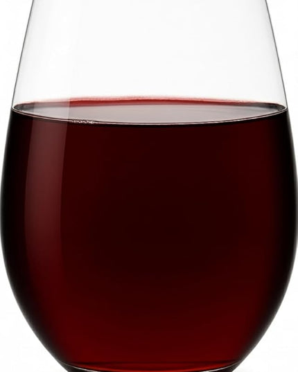 Improved Design of Our 2017 New York Times Best Stemless Glass – Set of 6 European-Made Stemless Wine Glasses, Reinforced Base for Added Stability & Premium Feel, Dishwasher-Safe, Lead-Free, 17 oz.