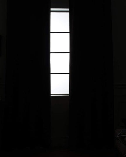 Yakamok 100% Blackout Curtains 84 Inches Long, 2 Thick Layers Heat and Full Light Blocking Soft Thermal Insulated Drapes for Bedroom(52" Wide Each Panel,Purple, 2 Panels)