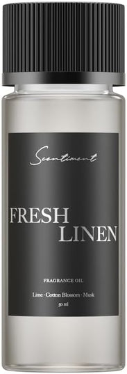 Scentiment Diffuser Oil - Fresh Linen | Aromatherapy Home Fragrance | Luxurious Scent with Notes of Lime, Cotton Blossom, Musk 50ml