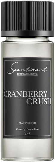 Scentiment Diffuser Oil - Cranberry Crush Fall Collection | Aromatherapy Home Fragrance | Luxurious Scent with Notes of Berries, Ginger, Lime (50ml)