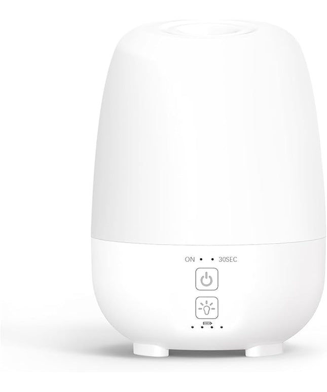 150ML Rechargeable Battery Operated Essential Oil Diffuser,7-Hour Runtime with 7 LED Color Changing Lights Portable Cordless Aromatherapy Diffuser