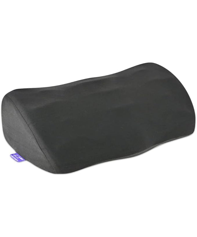 C CUSHION LAB Ergonomic Foot Rest for Under Desk - Patented Massage Ridge Design Memory Foam Foot Stool Pillow for Work, Home, Gaming, Computer, Office Chair - Footrest for Back and Hip Pain Relief