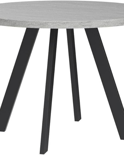 Round Dining Table, Mid Century Modern Small Round Dining Table 34.6 Inch, Leisure Coffee Table, Saving Space (Table)