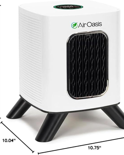 Air Oasis iAdaptAir 2.0 H13 HEPA Filter Air Purifier Reduces 99% of Viruses, Mold, Dust, Smoke, Pollen & Odors Quietest on The Market WiFi Compatible 1,325 Sq Ft of Clean Air