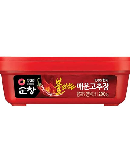 O’Food Gochujang – Korean Red Chili Paste [Extra Hot | .44 lb (200g) ] Spicy & Sweet Savory Fermented Sauce | Gluten-Free | No Corn Syrup | Great for Bibimbap, Marinades, Stews & BBQ
