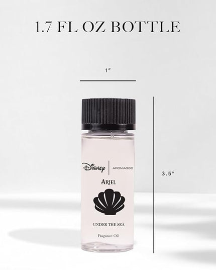 Aroma360 | Disney Under The Sea Fragrance Oil Blend | The Little Mermaid | Princess Ariel | Luxury Essential Oil Diffuser | Aromatherapy Scent Diffuser Oil | Bergamot, Ivy and Ocean 1.7 fl oz, 50 mL
