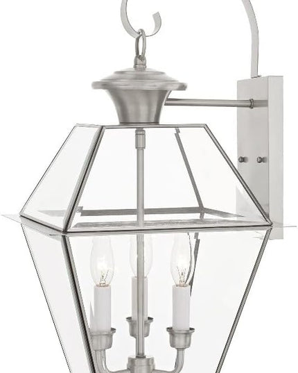 Livex Lighting 2381-07 Westover 3-Light Outdoor Wall Lantern, Bronze