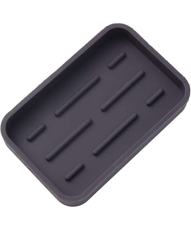 Silicone Kitchen Sink Organizer Tray for Multiple Usage,Easy Clean Sponges Holder for Kitchen Bathroom Counter or Sink,Dish Soap Dispenser,Scrubber,Bottle,Cup Coffee 4.9”x 3.2”