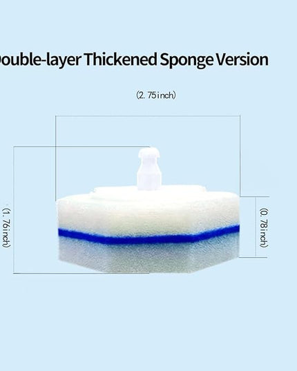 50-Count Disposable Toilet Brush Refills | Universal Cleaning System: Toilet Wand Heads & Bowl Clean Pads Compatible with Most Handles
