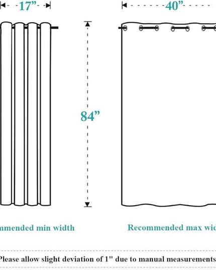 NICETOWN Grommet Top Blackout Curtain Panel - (Cappuccino Color) Thermal Insulated Room Darkening Drape for Villa/Apartment/Rental Room, 52 inches Wide by 84 inches Long, 1 Piece