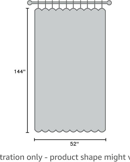 Blue Linen Blackout Curtains 144 Inch Length 2 Panels Set for Living Room Bedroom Back Tab Thermal Insulated 100% Black Out Linen Drapes Room Darkening Window Curtains 144 Inches Long Dusty Blue