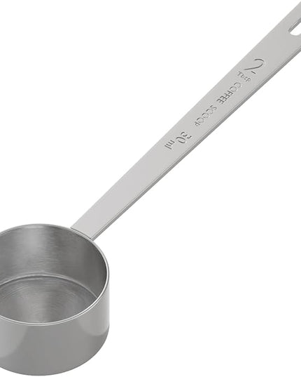 1PCS 2 Tablespoon Coffee Scoop, Long Handle Measuring Spoon, Two tbsp (30ml, 1/8cup) Stainless Steel Scooper