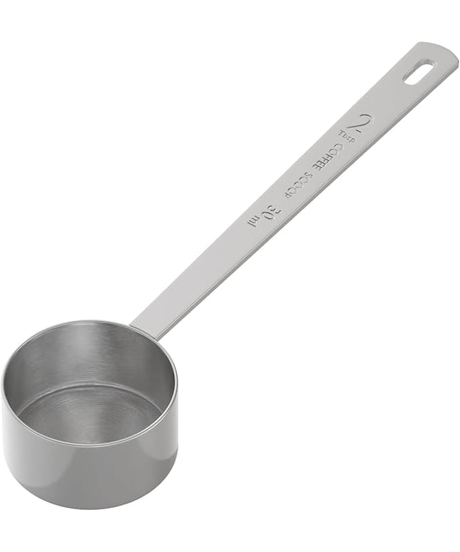 1PCS 2 Tablespoon Coffee Scoop, Long Handle Measuring Spoon, Two tbsp (30ml, 1/8cup) Stainless Steel Scooper