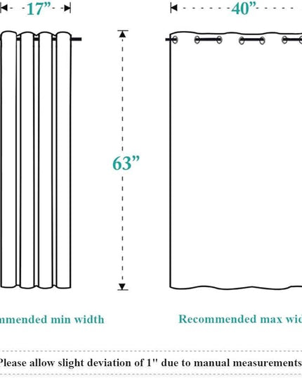 NICETOWN Blackout Shades for Bedroom Windows - (Teal Blue Color) Thermal Insulated Window Treatment Curtain Drape, Room Darkening Modern Drapery for Boy's Room, 52x63 inches, One Panel