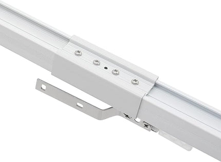 Motorized Curtain Track Celling Smart Curtains System with Remote Control Electric Curtain Rods Rail with Timer&Manual Switching&Limit Device&Touch&Memory Function, 7.08-13.78ft