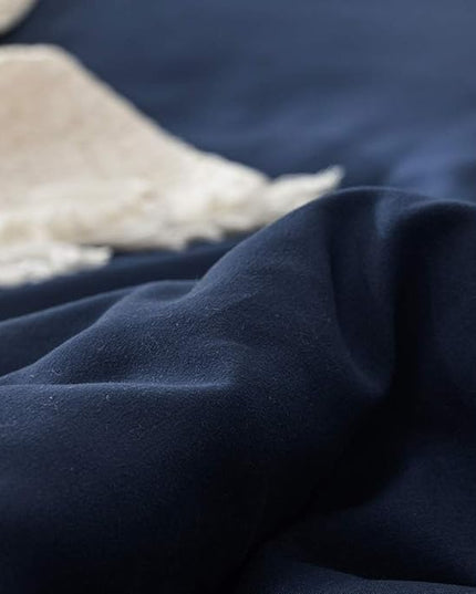 Houseri Jumeey Navy Blue Comforter Set Cal King Dark California Size Bedding Deep Classic Sets Vintage Oversized King, King(96''*104''-Comforter)