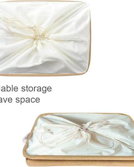 TheWarmHome Storage Bin for Shevles - Extra Jumbo 3Pack 20.5L×15.7W×13.8H inch Organization and Storage Basket for Organizing, Fabric Storage Cubes for Closet Shoe Linen Decorative (Beige)