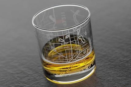 Well Told Engraved Minneapolis Minnesota Map Rocks Glass, Old Fashioned Whiskey Glass (11 oz, Clear) Etched Whiskey Glass, Gifts For Whiskey Lovers