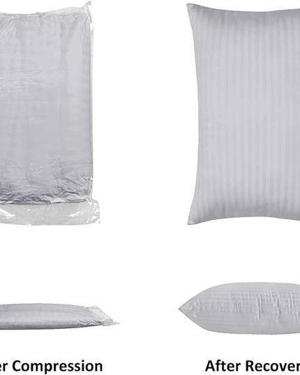 EIUE Bed Pillows for Sleeping 2 Pack Queen Size，Pillows for Side and Back Sleepers,Super Soft Down Alternative Microfiber Filled Pillows,20 x 30 Inches,Grey