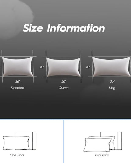 Globon Luxury Down Pillow Queen Size, Firm Hotel Collection Bed Pillow with 100% Cotton Cover, Down Surrounded Feather Pillow, 20x30 Inches (1 Pack)
