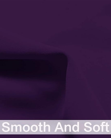 Yakamok Soft Room Darkening Grommet Window Drapes Thermal Insulated Light Blocking Blackout Curtains for Bedroom(38Wx90L,Purple,2 Panels)