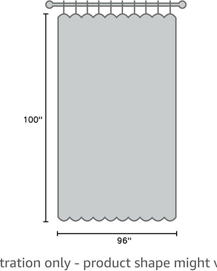 Yakamok Thermal Patio Door Curtains - Grey Blackout Room Darkening Door Blinds for Sliding Glass with Grommet Top, Split Room Divider Curtains (Light Grey, 100 inches W x 96 inches L)