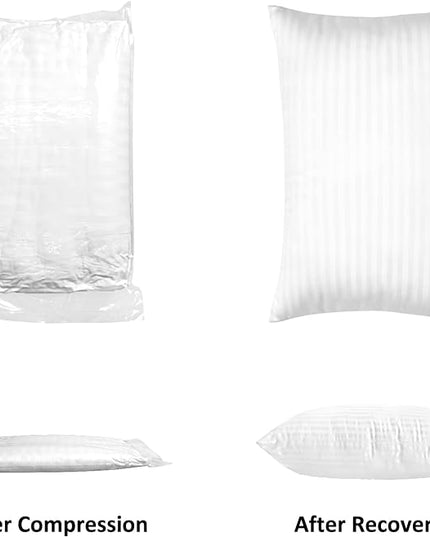 EIUE Hotel Collection Bed Pillows for Sleeping 2 Pack Standard Size，Pillows for Side and Back Sleepers,Super Soft Down Alternative Microfiber Filled Pillows,20 x 26 Inches