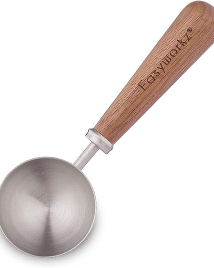 Easyworkz Retro Stainless Steel Coffee Spoon With Black Walnut Handle,10g - Measuring Spoon