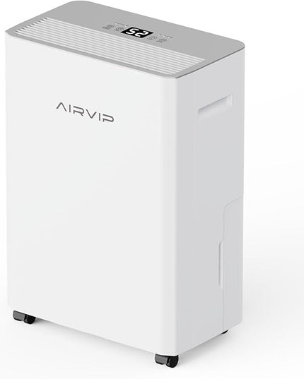 34 Pints Dehumidifiers for Home with 6.56ft Drain Hose, 2441 Sq.Ft Quite & Energy Efficient Dehumidifier for Basement Bedroom Bathroom with Auto Shut Off,2.5 L Water Tank,Smart Humidity Control