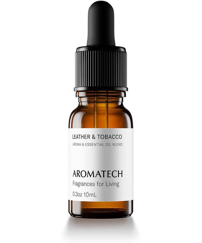 AromaTech Leather & Tobacco Aroma Oil for Scent Diffuser - 10 Milliliter