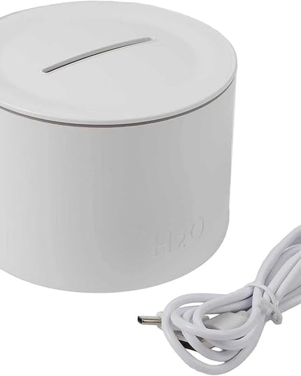 Mood Lighting Humidifier,Simulated Flame Effect,160Ml Essential Oil Diffuser,Colorful Gradient Flame Lamp,Humidifier For Bedroom household Colorful Gradient Flame Humidifier 20-40db(White)