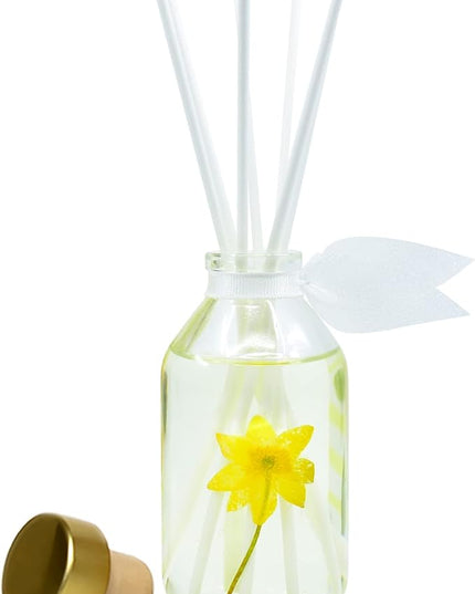 LOVSPA Reed Diffuser Set, Coastal Citrus Scented Oil Diffuser with Sticks, Home Fragrance Accessories for Bathroom Shelf Decor, Aroma Diffusers for Home or Office Desk, USA Made