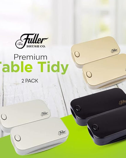 Fuller Brush Premium Table Tidy - Portable Handheld Crumb Remover Sweeps Crumbs & Dry Spills on Fabric Tablecloth Placemats & Tabletop Surfaces Comes in 3 Colors Available in Singles & Packs of 2 or 6