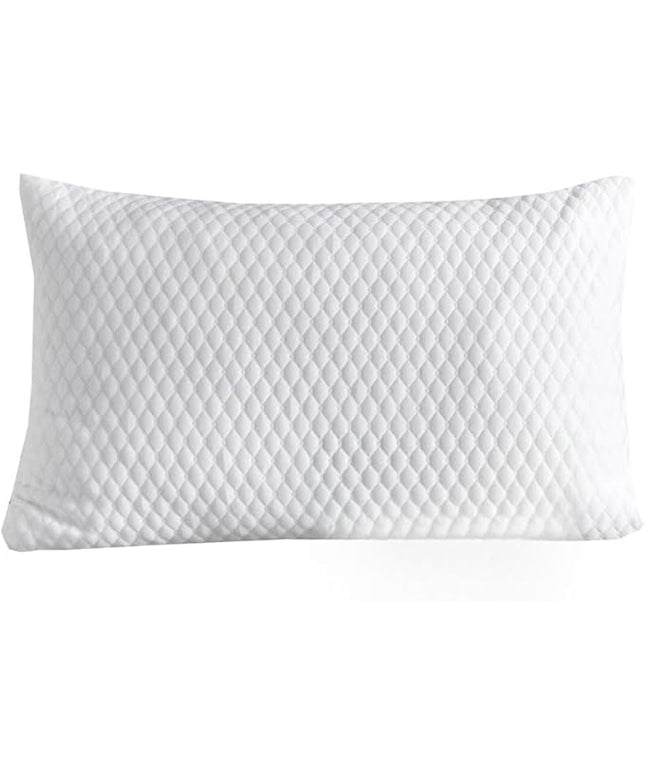 NTCOCO Shredded Memory Foam Bed Pillows for Sleeping Standard Size, with Washable Removable Hypoallergenic Sleep Pillow for Back and Side Sleeper